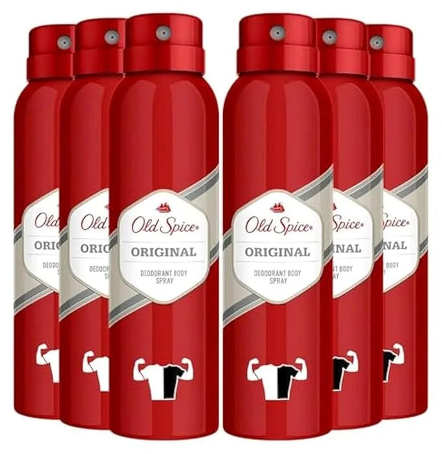 Old Spice Deodorant Body Spray, Original Scent, 4.73 oz. (Pack Of 6) - Product Image