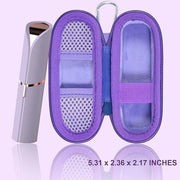 co2CREA Hard Case and Replacement Head Compatible with Finishing Touch Flawless Facial Hair Remover Electric Face Razor fo...