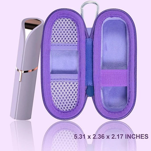co2CREA Hard Case and Replacement Head Compatible with Finishing Touch Flawless Facial Hair Remover Electric Face Razor fo...