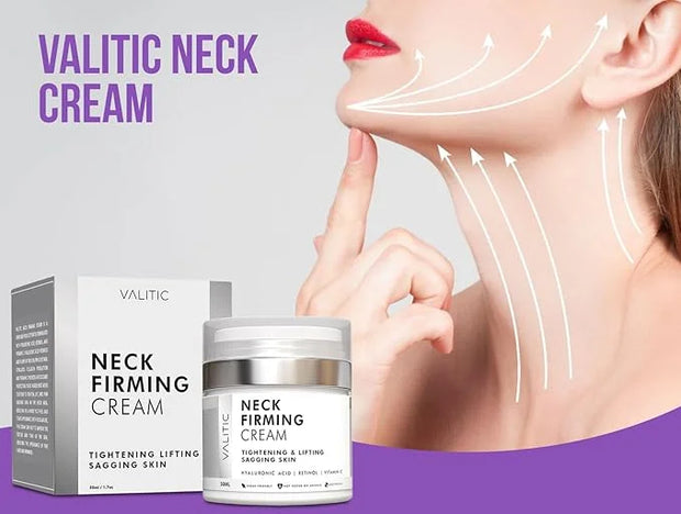 VALITIC Neck Cream for Tightening and Firming - Hyaluronic Acid, Retinol, and Vitamin C - Anti Aging Tightening & Lifting ...