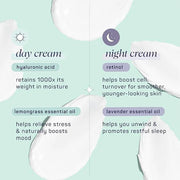SpaLife Hydrating + Repairing Day to Night Cream Duo – Day & Night Cream Set – For Dry Skin, Fine Lines & Wrinkles, Firmin...