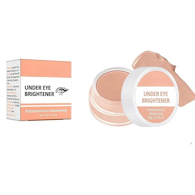 4 Colors Under Eye Brightener, Conceal & Brighten Dark Circles, Nourishing Waterproof Under Eye Cream Pot Concealer Full C...