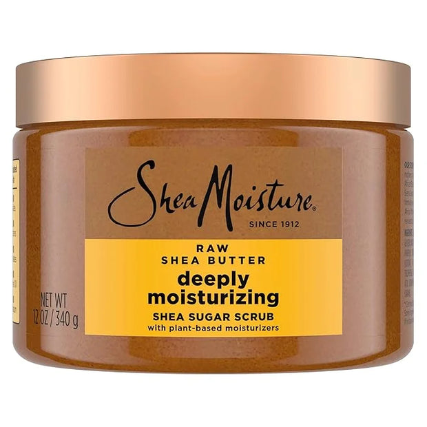 SheaMoisture Shea Sugar Body Scrub For Moisturize And Restore Dry Skin Raw Shea Butter Deeply Moisturizing Body Scrub With...