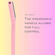 Face N Brow - 3 Beauty Groomers for Hair Removal, Ideal for Shaving, Exfoliating, Dermaplaning and Brow Shaping, Japanese ...