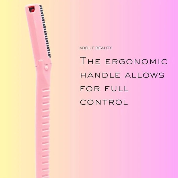 Face N Brow - 3 Beauty Groomers for Hair Removal, Ideal for Shaving, Exfoliating, Dermaplaning and Brow Shaping, Japanese ...