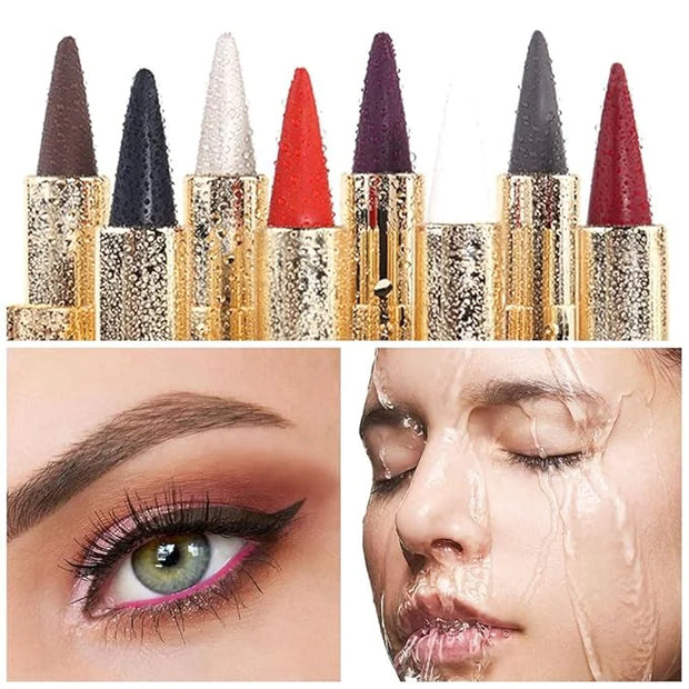 Kaely Brown Gel Eyeliner Pencil,Waterproof Smudge Proof Eye Liner Pen,Cat Eye Goth Halloween Makeup,Eye Black Face Paint L...