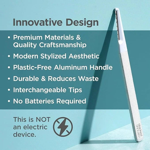StackedSkincare Dermaplane Razor for Women Face - Professional Facial Razor, Non-electric Face Shaver for Women - Eyebrow ...