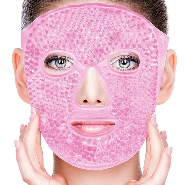 Bundle of CONBELLA Cold Face Eye Masks Ice Face Mask Hot Cold Compress and Ice Face Mask and 2PCS Silicone Face Mask Cover...