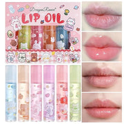 6 Pcs Roll-on Lip Gloss Set, Clear Lip Gloss Crystal Jelly Liquid Lipstick, Plumping Lip Oil Moisturizing Hydrating Non-St...