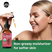 Rosehip Seed Oil Organic 1oz, USDA Certified, 100% Pure Rosehip Oil for Face, Hair & Skin. Cold Pressed Natural Moisturize...