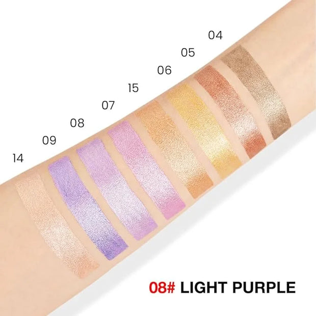 evpct Light Purple Shimmer Cream Eye Shadow Brightener Sticks Set for Eyes, Light Purple Shimmery Matte Pencil Eye shadow ...