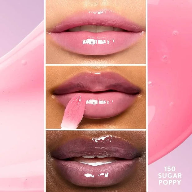 COVERGIRL Clean Fresh Yummy Lip Gloss, Sheer, Natural Scents, Vegan Formula - Sugar Poppy - Product Image