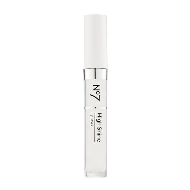 No7 High Shine Lip Gloss - Translucent - Moisturizing, High-Shine Lip Gloss with Jojoba Oil for Lips - Hydrating, Longwear...