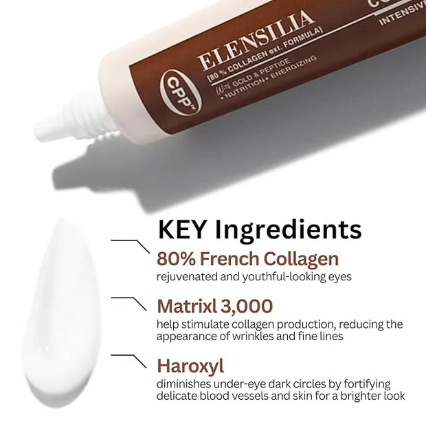 CPP Baby Collagen 80 Snail Mucin Intensive Eye Cream 1.01 Fl. Oz - Size and Collagen Peptide Concentration Upgraded, Matri...