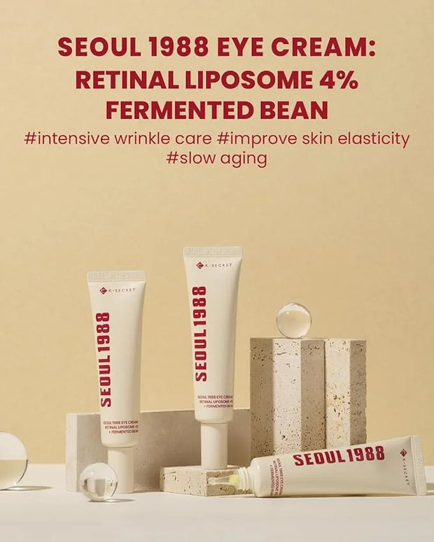 KSECRET SEOUL 1988 Eye Cream : Retinal Liposome 4% + Fermented Bean, 30ml/1.01 fl.oz. - Product Image