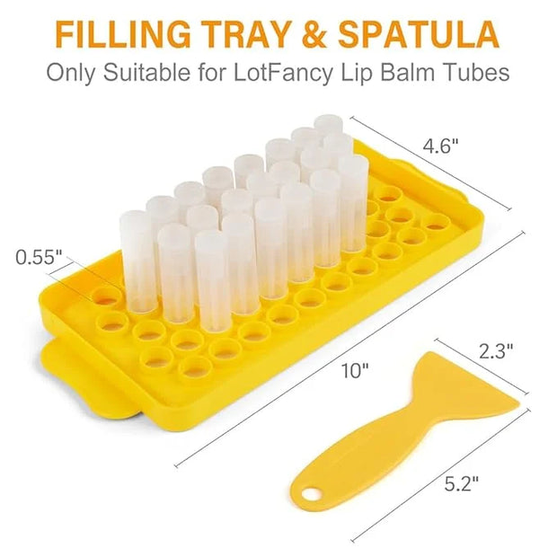 LotFancy Lip Balm Tubes with Filling Making