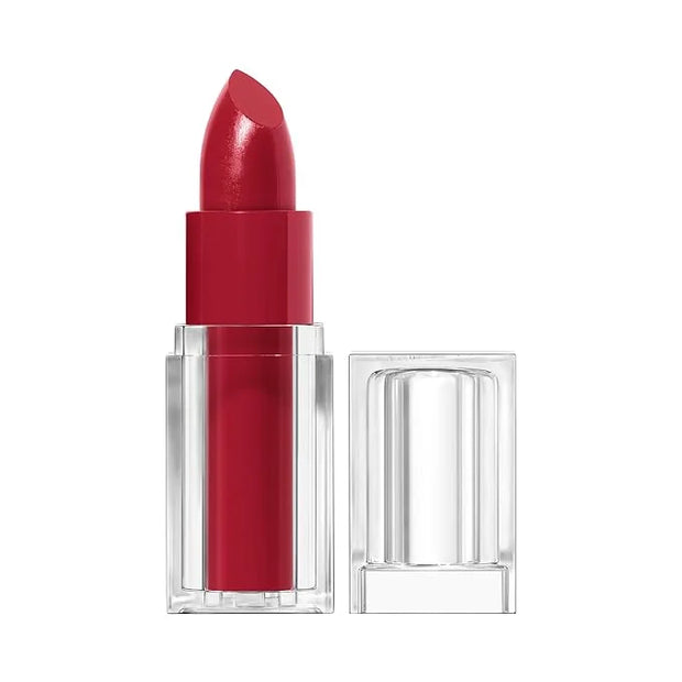 COVERGIRL Clean Lip Color, Crimson Doll, Satin Finish, Squalane, Avocado & Aloe, Carmine-Free, Non-Drying, 0.12oz - Produc...