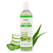 Natural Aloe Vera Gel for Hair, Scalp, Face, Dry Skin, Sunburn, & Sensitive Skin - Cold Pressed, Vegan, Unscented - Soothi...