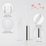 GTHER 10PCS 10ML Empty Lip Gloss Containers Tube with Wand, Refillable Lip Balm Bottles, Lipstick Sample Container and Fun...