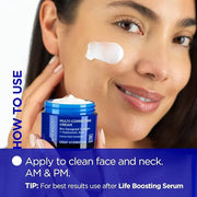 Andalou Naturals Deep Hydration Face Moisturizer, Multi-Correcting Cream, Day & Night Moisturizer for Face with Hyaluronic...
