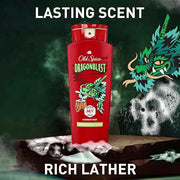 Old Spice Cleansing Body Wash for Men, 3X Defense, 24/7 Shower Fresh with Lasting Scent, 2-in-1 Body & Face Wash, Dragonbl...
