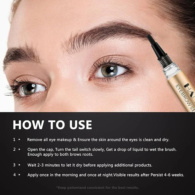 Eyebrow Growth Serum for Women & Men - Rapid Eyebrow Enhancer 4.5ml | Natural & Gentle Formula for Thicker Fuller Brows wi...