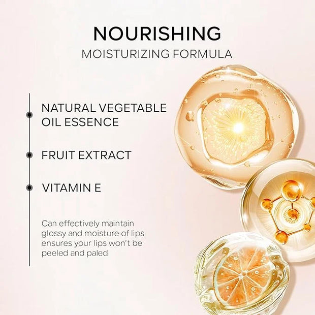 Hydrating Lip Glow Oil, Plumping Moisturizing Lip Oil Gloss, Smooth Lip Lines Plump Lip,Transparent Plumping Clear Glossy ...