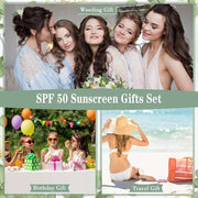 6 Pcs Wedding Sunscreen Bulk Travel Size Sunscreen SPF 50 Mini Sunscreen with Zinc Oxide Titanium Dioxide for Wedding Part...