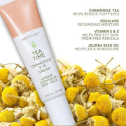 Earth To Skin Tea Time Chamomile Eye Cream – Hydrating & Soothing Eye Treatment with Vitamin E, Vitamin C & Jojoba Oil – 0...