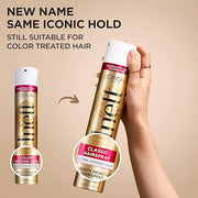 L'Oreal Paris Elnett Satin Extra Strong Hold Color Treated Classic Hairspray, 11 oz - Product Image