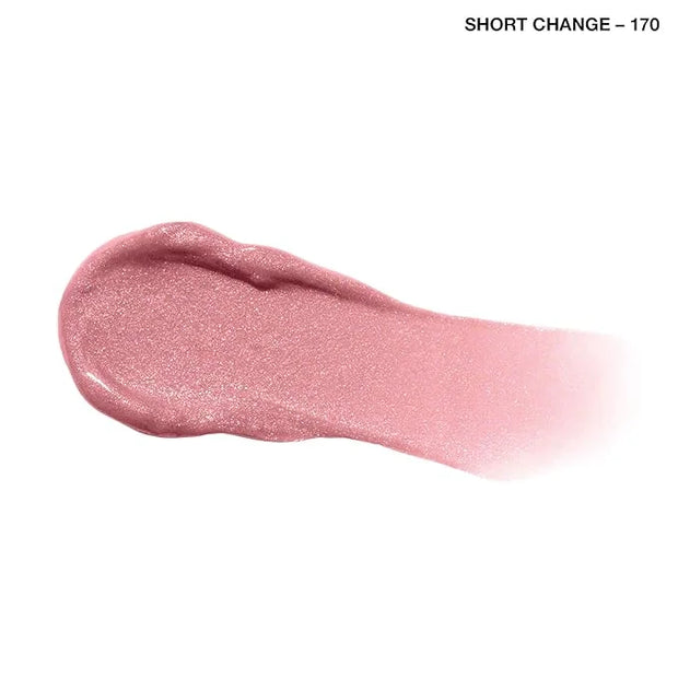 COVERGIRL Exhibitionist Lip Gloss, Short Change, High-Glossy, Cream, 0.99 Fl Oz, Shiny Pink Lip Gloss, Moisturizing Lip Gl...