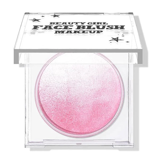 KYDA Pink Baked Blush, Pink Glow Powder for Blush and Highlighter, High Glossy Finish, Lightweight Blendable Shimmer Blush...