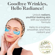 Hyaluronic Acid Under Eye Patches(30 Pairs) Under Eye Patches for Dark Circles, Under Eye Patches for Puffy Eyes and Dark ...