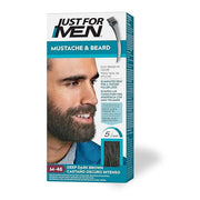 Just For Men Mustache & Beard, Beard Dye for Men with Brush, With Keratin Biotin Aloe and Coconut Oil for Healthy Facial H...