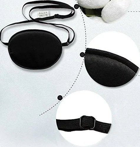 Adult Eye Patch-Adjustable Soft and Comfortable Silk Eye Patch Single Eye Mask for Amblyopia Lazy Eye - Product Image