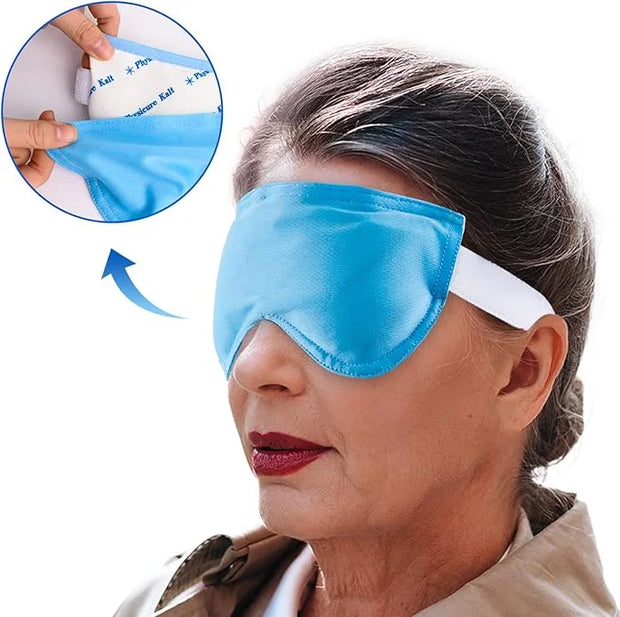 Heated Eye Mask | Moist Heat Compress Relief for Dry, Pink Eyes | Microwave Activated Therapy - Product Image