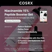 COSRX Niacinamide 15% Peptide Booster Set - Amazon Exclusive - Korean Skin Care Set, Gift Sets, Niacinamide Serum, Face Se...