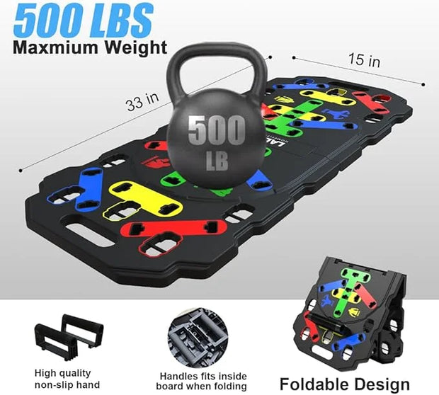 Indoor Fitness Artifact!Exclusive Multi-Purpose Push-Up Stand Plank Trainer - Product Image