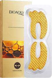 BIOAQUA Gold Elastic Soft Crystal Gel Eye Mask Hydrates Nourishes Moisturizing Face Skin Around The Eyes 12g x 5pcs - Prod...