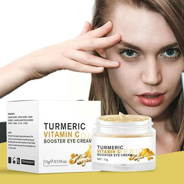 2PCS Turmeric Vitamin C Eye Cream for Wrinkle Dark Circles Under Eye Treatment Women Firm Hydrating brightening Correcting...