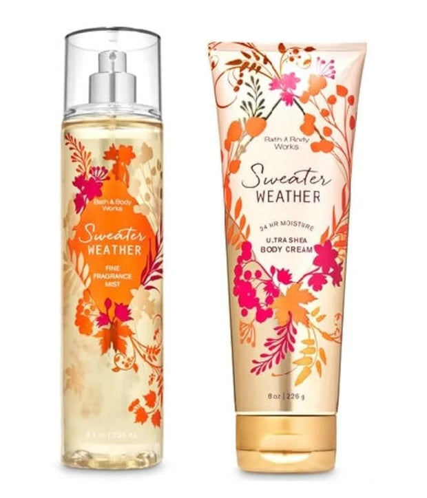 Sweater Weather - Ultra Shea Body Cream and Fine Fragrance Mist - Fall 2020 - Bath and Body Works - Product Image