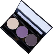 Off White, Matte Medium Lavender Violet, and Matte Deep Purple Vegan Eyeshadow Trio Palette; Talc, Paraben & Cruelty Free ...