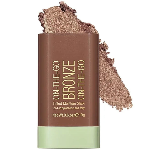 Cream Bronzer Stick,Contour Stick Facial Contouring Stick,Long Lasting Highlighter Waterproof Highlight Makeup,Buildable S...