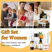 Skincare Kit Vitamin C Women Gifts - Skin Care Set Antioxidant - 5PCS Teen Skin Care Kit - Moisturizing Skincare Set - Ski...