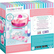 Light Magic Nail Dryer & Polish Set for Girls & Teens - 5 Vibrant Nail Colors, Art Stickers, Nail File, Cuticle Pusher & D...
