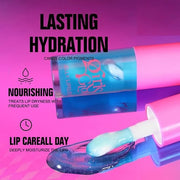 Jelly Glow Lip Oil Gloss, Long-Lasting Hydrating Non-Sticky Glow