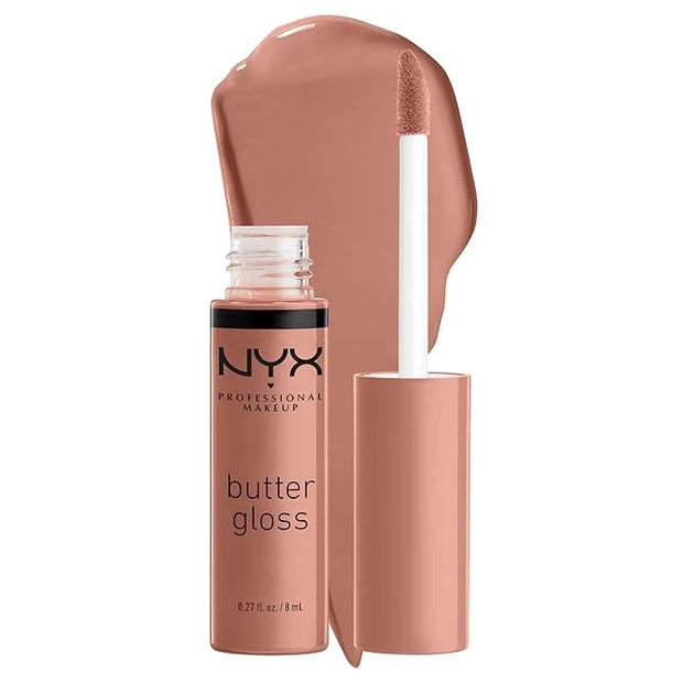 NYX PROFESSIONAL MAKEUP Butter Gloss, Non-Sticky Lip Gloss - Madeleine (Mid-Tone Nude) - Product Image