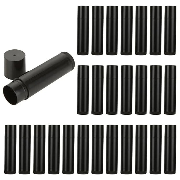 100 Pack Lip Balm Tubes, 5ml Plastic