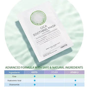 Cica Calming Mask for Face Sensitive Irritated Skin, Soothing, Moisturizing, Korean Anti Aging Face Mask, Eve Vegan, Chamo...