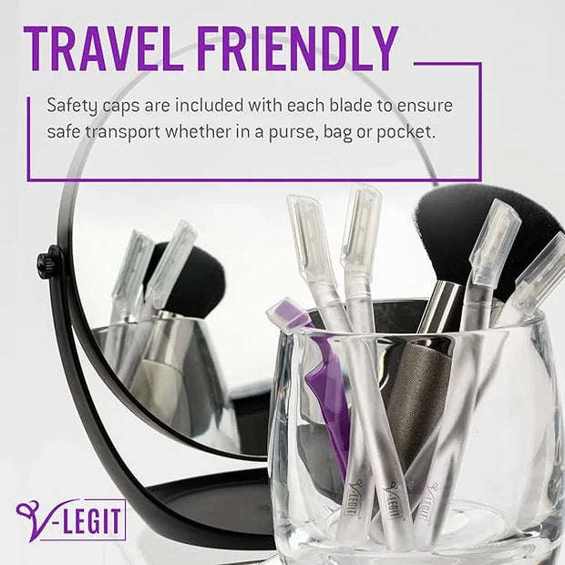 Dermaplaning Tools - Exfoliating Facial Razor Dermaplane for Women & Men Shaver to Exfoliate Refresh the Skin Peach Fuzz E...
